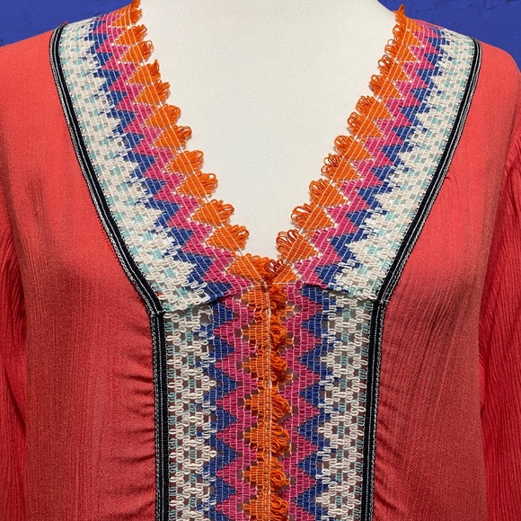 Fig & Vine Coral Dress/Coverup! Small - Picture 2 of 6